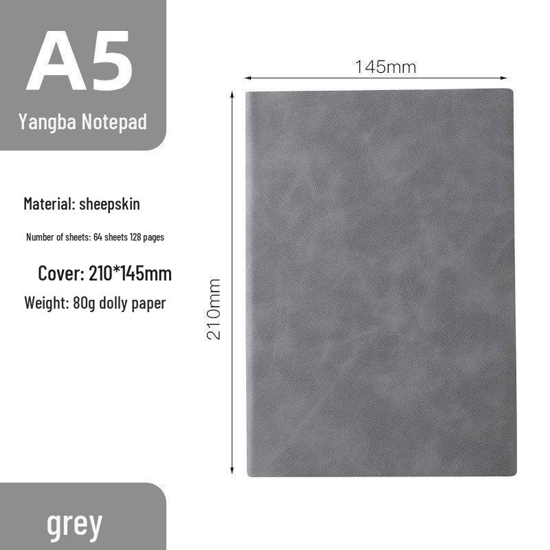 A5 Retro Sheepskin Notebook Set with Pen – Custom Softcover for Business or Student Use
