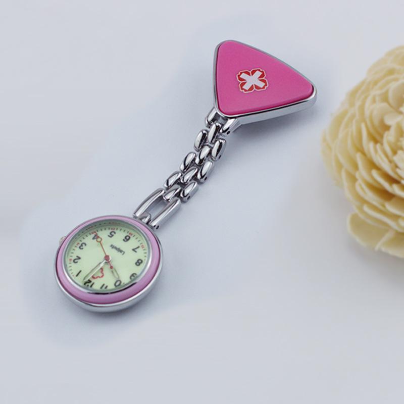 Leppte Luminous Nurse Watch: Clip-on Retro Pocket Breast Watch for Women, Cute Student Engraving