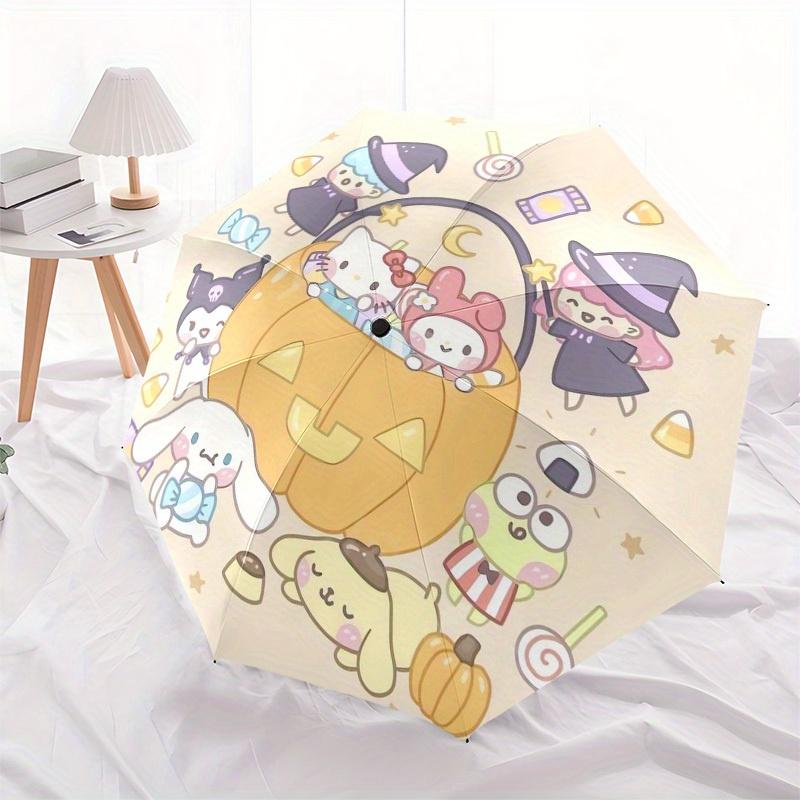 1pc Halloween Stars Moon Night Umbrella with Plastic Handle,Suitable for All Seasons Home Travel Outdoor UmbrellaSanlio350