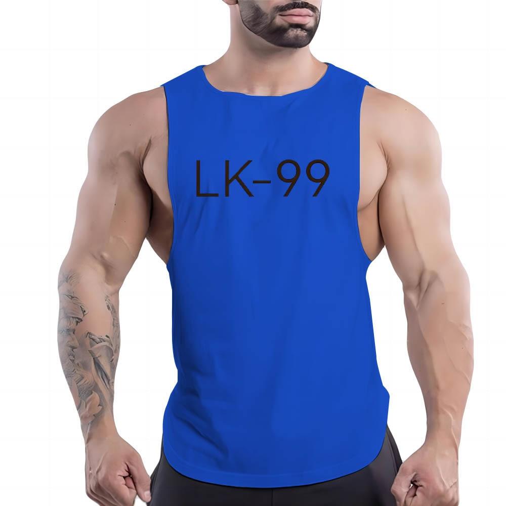 Summer Adult Men'S Fitness Outdoor Crew-Neck Vest Superconductor Pattern 2d Printed Breathable Multi-Color Sleeveless Shirt