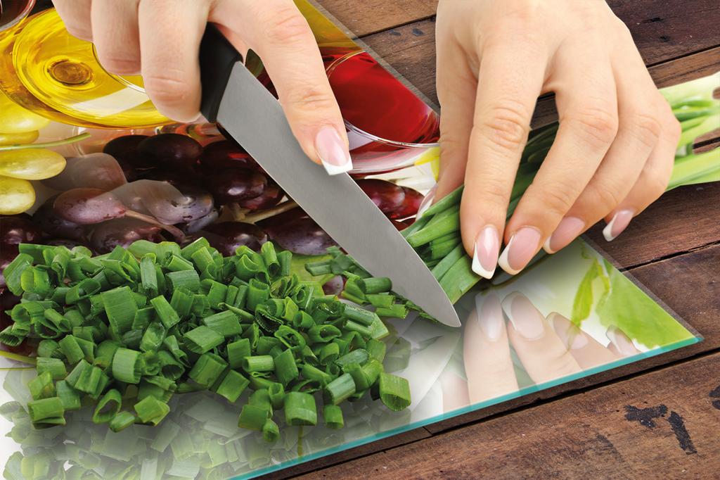 PLANCHE À DÉCOUPER EN VERRE 30x22 VIN