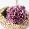 Simulated Hydrangea Single Flower With Leaf Home Wedding Hall Decoration Prop