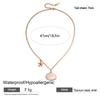 Stainless Steel Starfish Ceramic Choker Necklace - Holiday Fashion Clavicle Chain with High-end Style and Personality