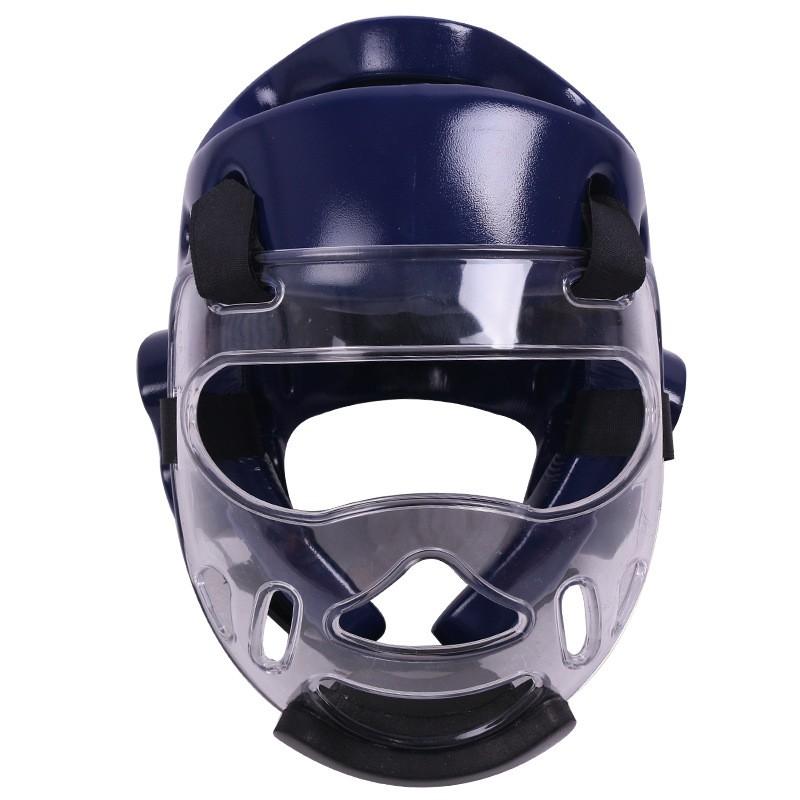 Transparent Face Guard Helmet Taekwondo Boxing Training Kids Adult Protective Headgear Detachable Shield