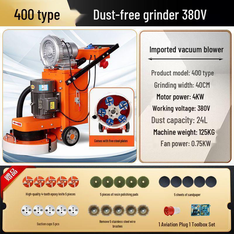Shanghai Dust-Free Epoxy Floor Grinder: Concrete, Cement, Pavement, Paint Stripper, Terrazzo Polisher