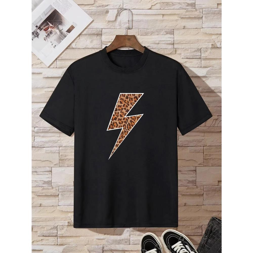 

Летняя мода Тяжелый ретро мужской леопардовый принт молния 100% хлопок с принтом круглый вырез высококачественный повседневный фитнес XXXXXL чёрный
