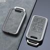5/6 Buttons Zinc Alloy+ Leather Car Remote Key Case Cover Protection Holder Shell Key Fob for Volvo XC60 V60 S60 S80 XC70 V40