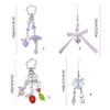 Fünfzackige Sternanhänger Anhängeetiketten Acryl Schleife Lanyard Schlüsselanhänger Schmuck