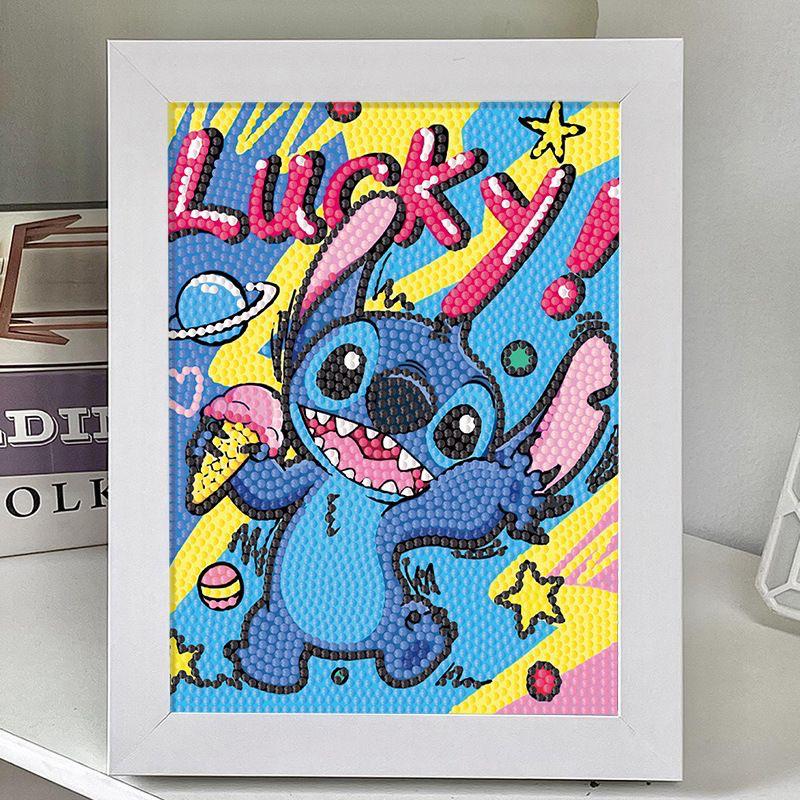 Kuromi Cartoon Diamond Painting Kit: Peace & Joy DIY Gift for Students and Kids.