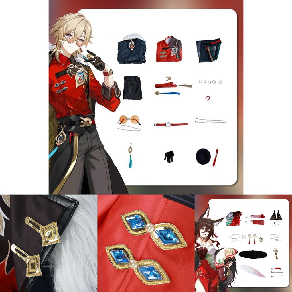 Adorable Honkai Star Rail Cosplay Costume In Vibrant Red For Anime Enthusiasts Of All Sizes