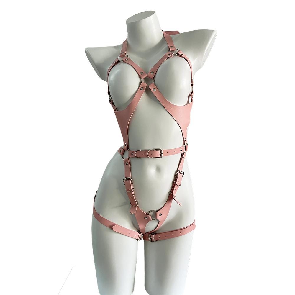 Sexy Body Harness Belt Set Tights Women Bdsm Leather Lingerie Fetish Clothing Underwear Harness Bondage Goth Accessories