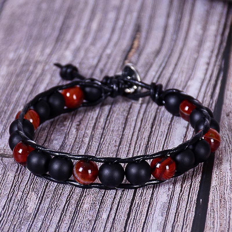 

JYL TS Bracelet Minimalist Crown Beaded Elegant Enhances Grace & Charm frosted блакить