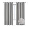 Nordics Full Blackout Solid Color Curtain With Polyester Fabric For Living Room And Bedroom Windows