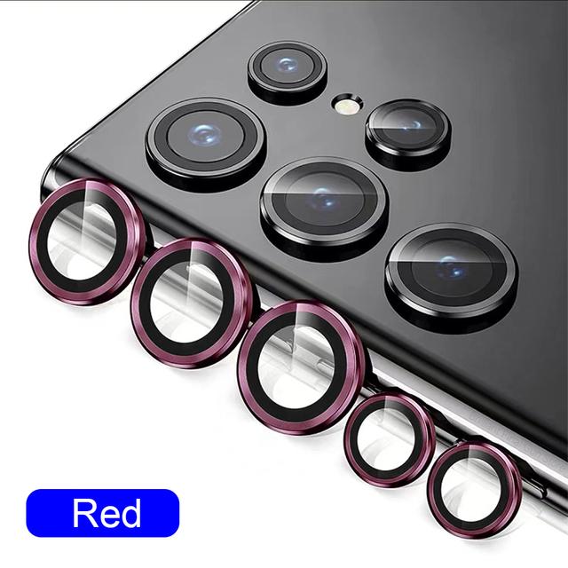 Camera Lens Protector Glass for Samsung S23 Ultra Plus Full Cover Lens Metal Protector Ring for Galaxy S22 Ultra Camera Film