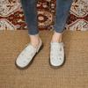 Thick-soled Heightening Woven Roman Sandals Women's Spring and Autumn 2025 New Fashionable Outer Wear Breathable Semi-cool Slippers