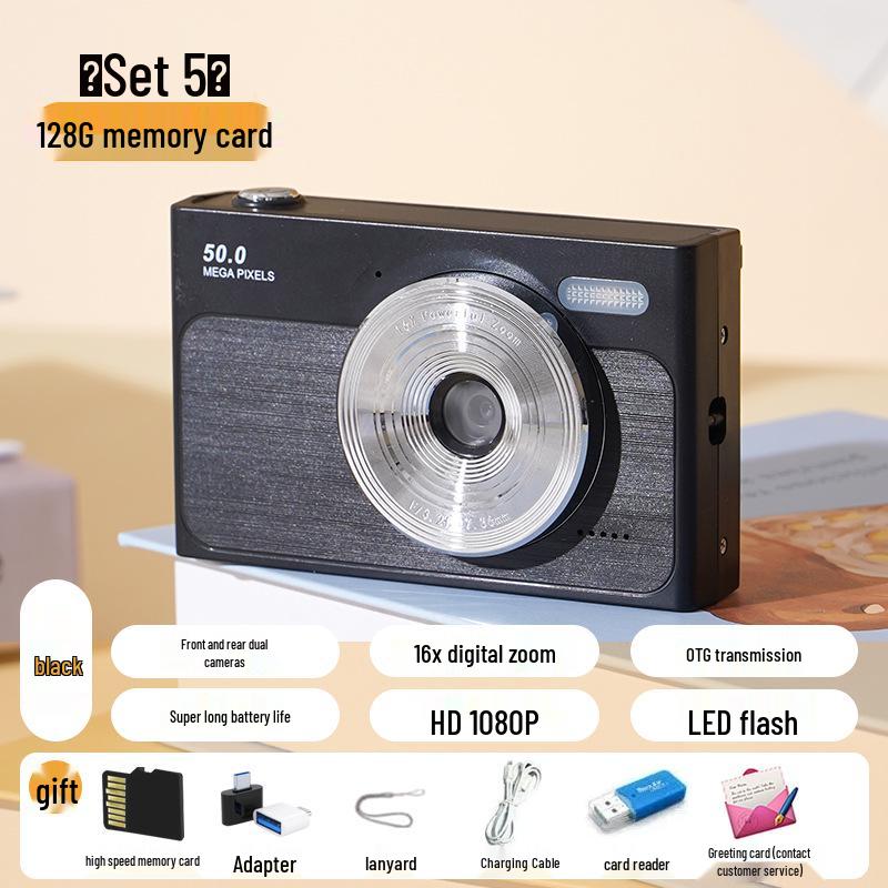 Ultra HD Dual Camera Retro Selfie Compact Digital Camera for Students