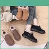 Womens Snow Boots Retro Platform Winter Warm Faux Fur Lined Antislip Ankle Boot For Women Comfortable Faux Suede Fleece Lining Short Booties Shoes