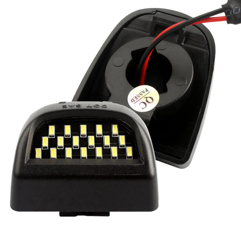 Universal Car License Plate Light For 2500 19-04 High Intensity LED Beams Anti Impact PC Shell Easy Installation