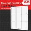 35PT Nine-Grid Card Display Case with Strong Magnet and 130 Transparent Protective Sleeves