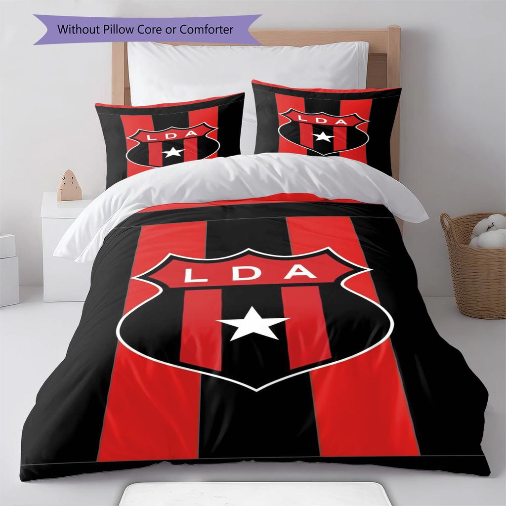 Alajuelense Logo Pattern Bedding Set Quilt Cover Pillowcase Home Decor Gift (1 * duvet cover + 2 * pillowcase, without core)
