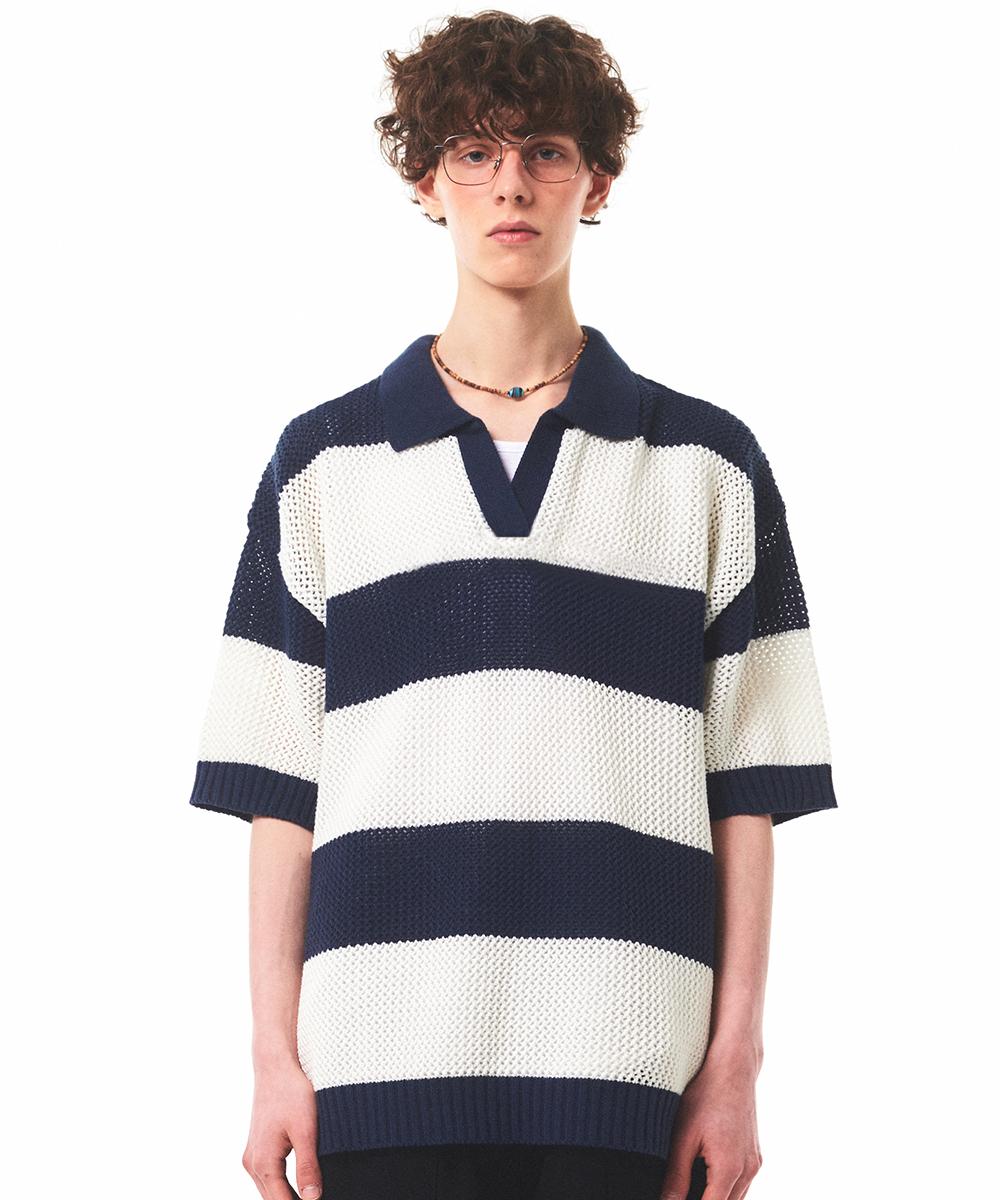Main Booth Traveler Oversized Punching Sweater(Navy) Navy/Size 3