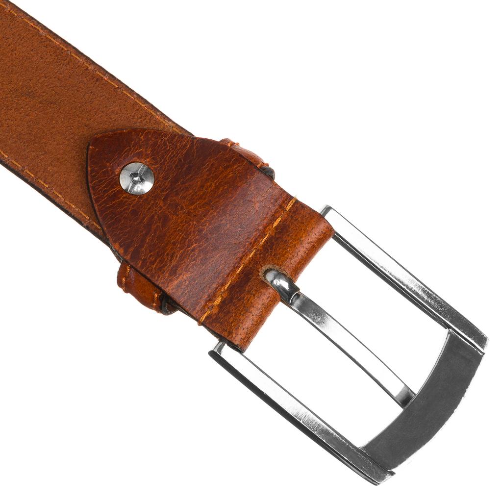PTN Narrow Leather Belt LTP-CRU-85-9449 Tan