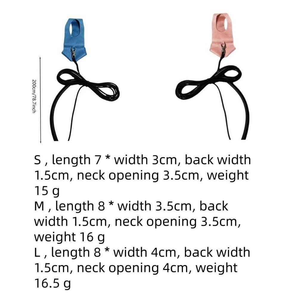 Parakeet Size Bird Leash Rope Material Traction Straps Portable Bird Harness  Outdoor Walking