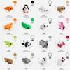 Colorful 3D Printed Small Animal Toys - Simulation Animal Models for Micro-Landscape Decoration