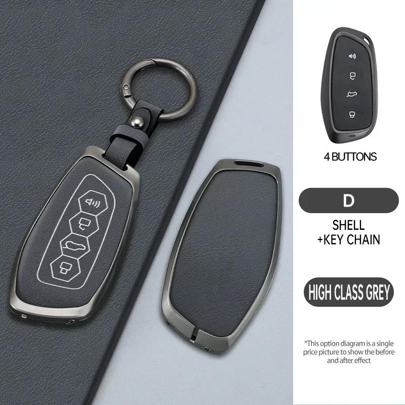 

Leather Car Key Case Cover Protector Shell For Haval H9 F7x H5 H3 Great Wall 5 3 M2 H6 Coupe M4 H2 6 2022 Keychain Accessories