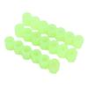 20PCS Glowing Tire Valve Caps Green Plastic Fluorescent Car Tire Valve Stem Caps for Motorcycles SUVs Trucks