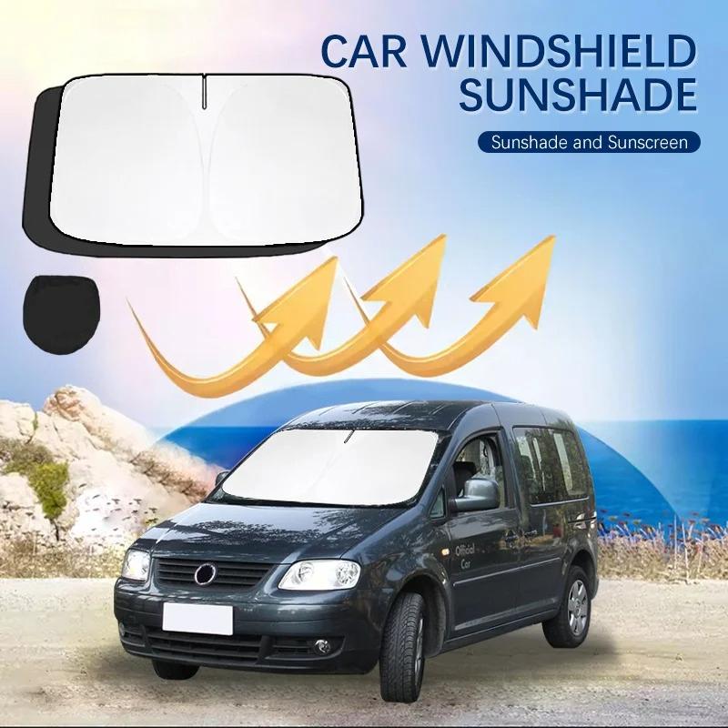 Car Windshield Sun Shade Covers Front Window Sunscreen UV Parasol For Volkswagen Caddy mk3 mk2 VW Summer Car Accessories