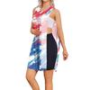 Sleeveless Independence Day Print Dress for Women Post Shoulder Surgery Easy Tear Design Lightweight Comfortable Fit Casual Summer Dress