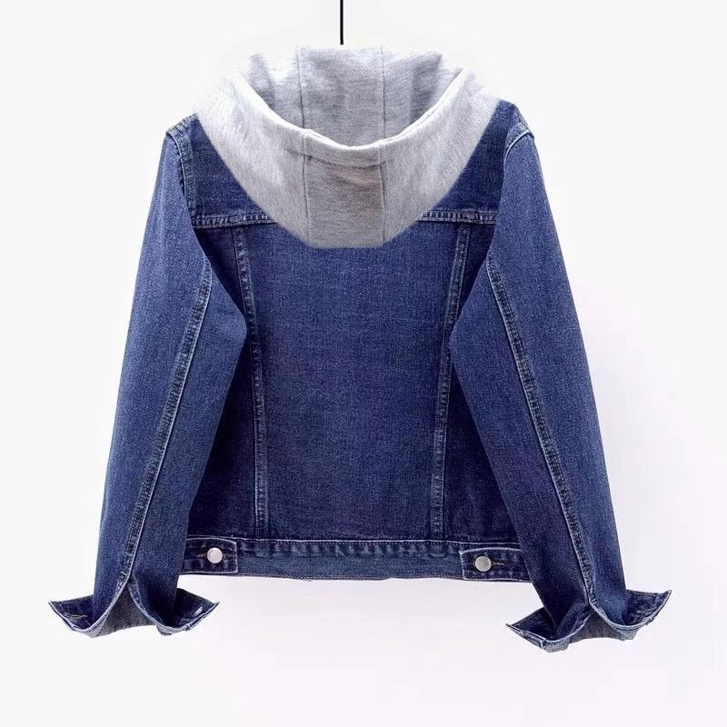 Denim Jacket Women's Fleece Thickened Autumn and Winter New Versatile Loose Thickened Cotton Clothes