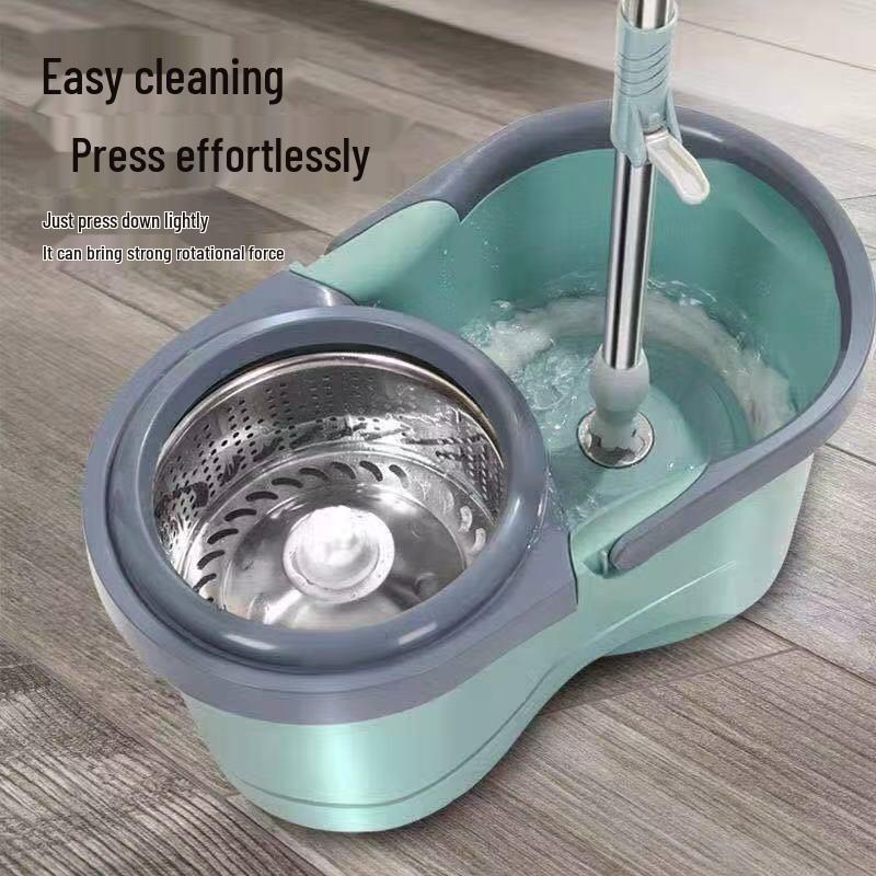 Automatic Spin-Dry Household Mop with Hands-Free Telescopic Handle