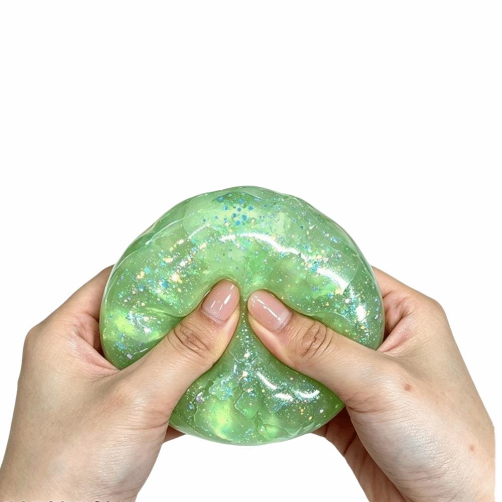 Langsam rückfedernde Kristallknete Knusprig Squishy Quetsch-Geräusch Spielzeug Squishy Fidget Spielzeug Schüler