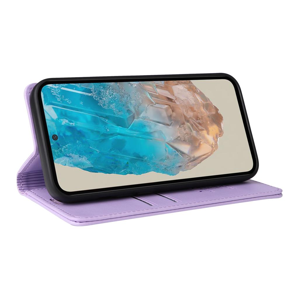 YIKATU YK-001 For Samsung Galaxy M35 5G Case Leather Flip Phone Cover Hidden Magnetic Absorption