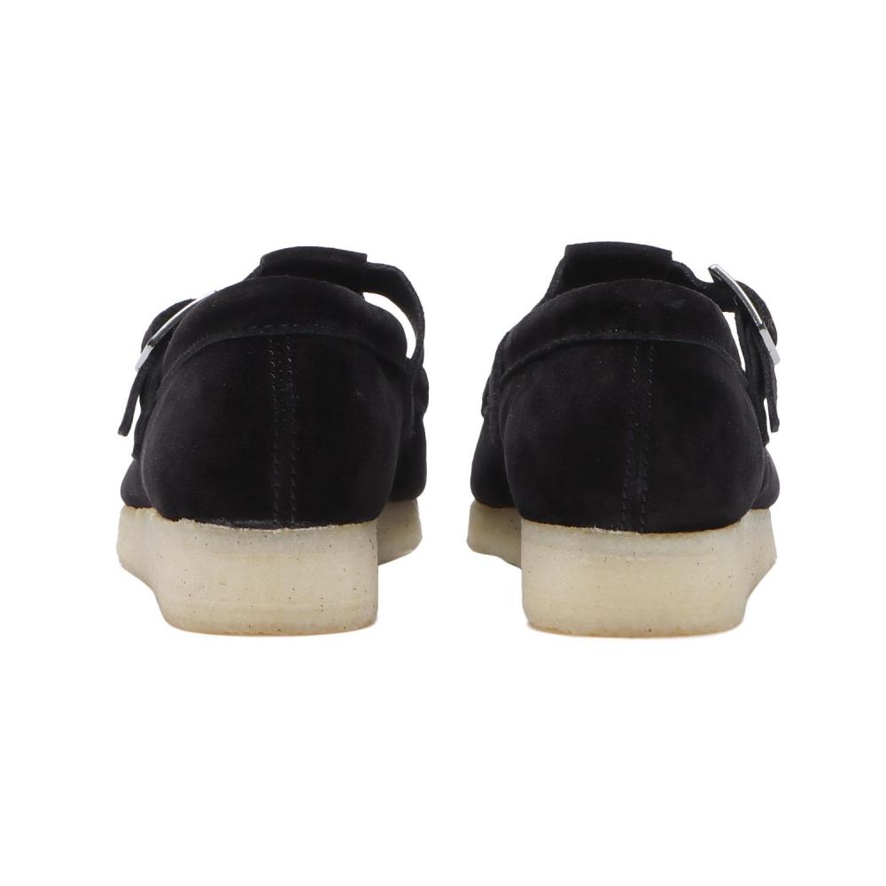 ClarkS W S Wallabee T Bar. 26175666 Black Sde