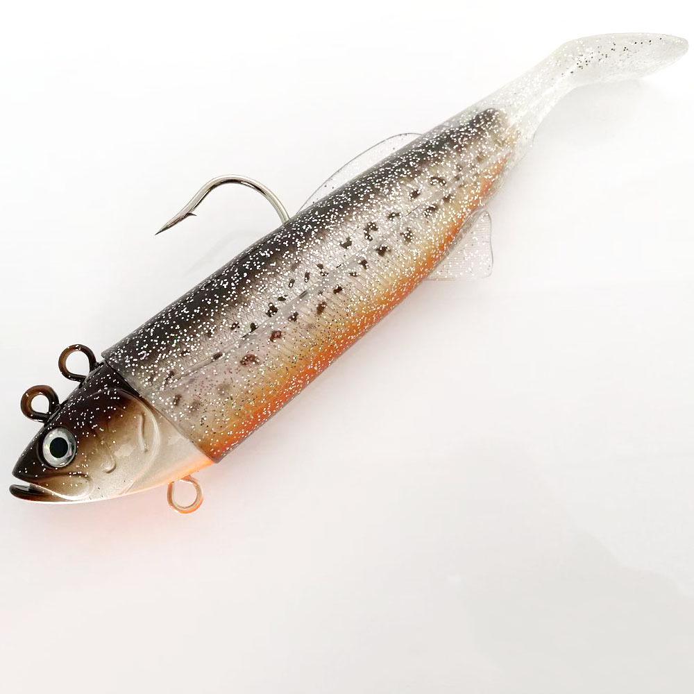 

25cm/430g Lead-Weighted Soft Bait: Slow-Sinking, All-Layer Sea Fishing Lure 25cm/430g коричневий