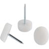 150Pcs 20mm Nylon Furniture Sliders Nail On Chair Leg Floor Protectors Nail with