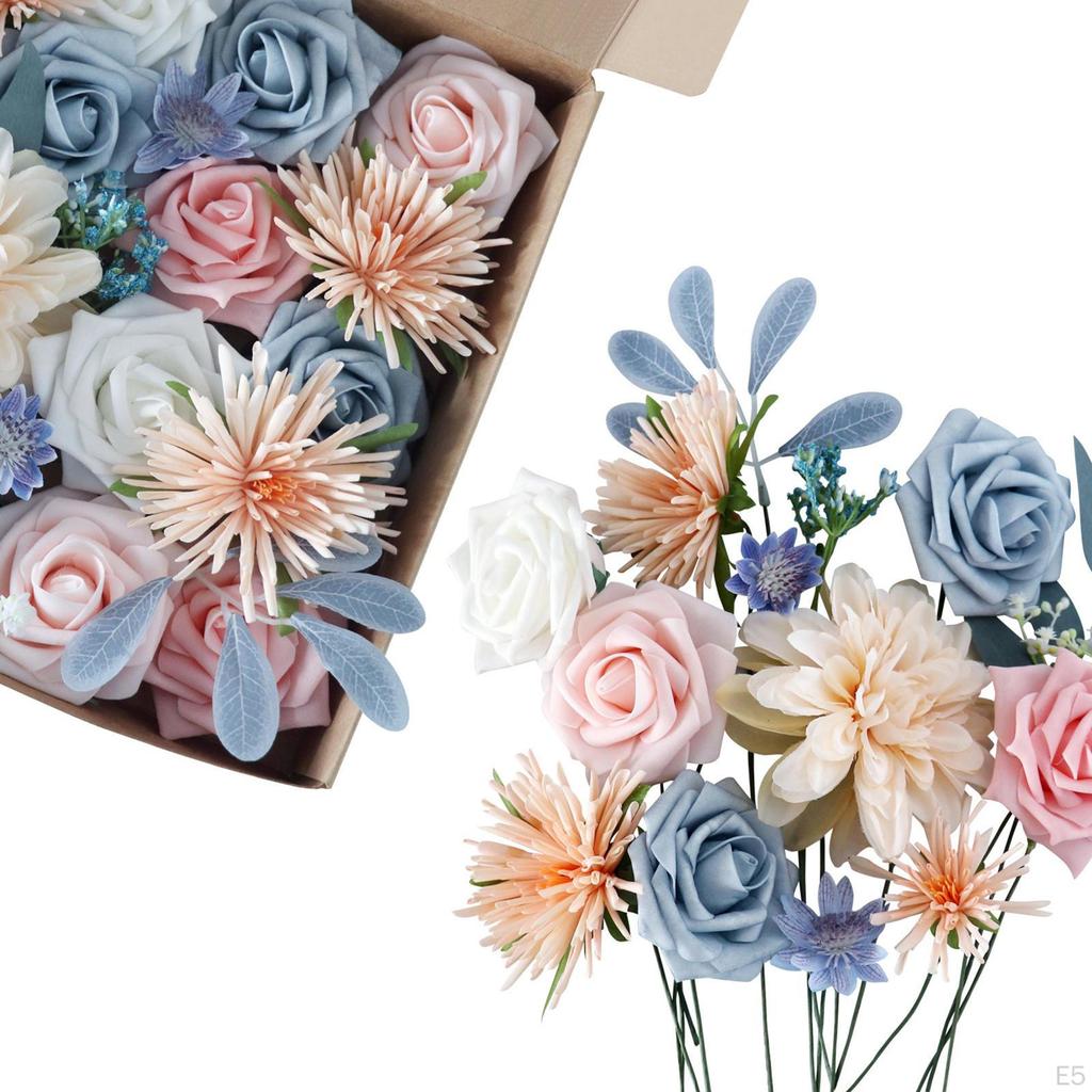 Künstliche Blumen Kombi-Box Set Hochzeit Brautsträuße Gang Bogen