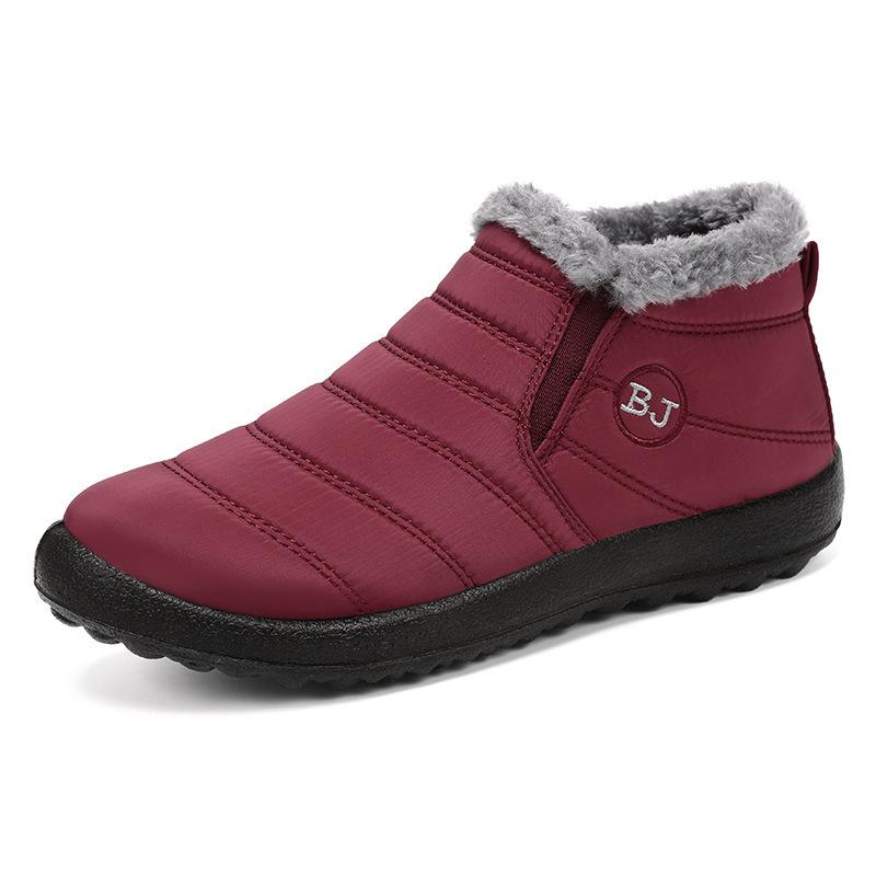 Winter Women'S Shoes New Couple Thickened Warm Cotton Shoes Non-Slip Waterproof Snow Boots Cotton Boots Women'S Shoes