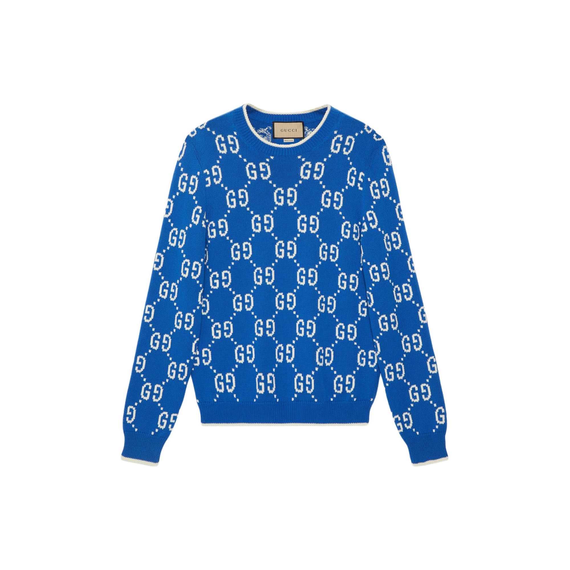 GUCCI Pavasara/Vasara 24 Adījumi Vīriešu Kobalta