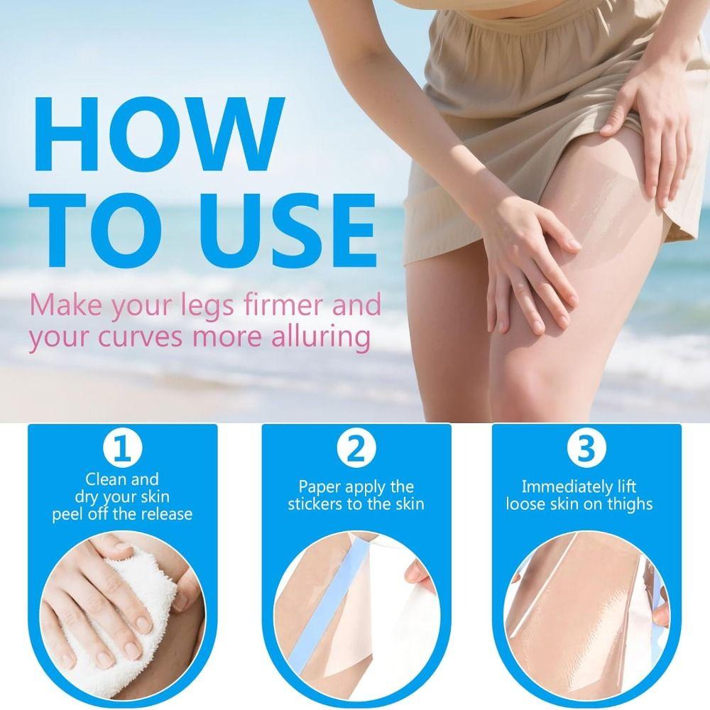 10pcs/box Invisible Leg Patch Waterproof Instant Lift Patch New Thigh Lift Tape  for Legs