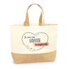 Sac cabas - PLANETEE - Golfeuse Irremplaçable - Jute - Beige - Imprimé en France