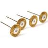 20pcs Brass Wire Wheel Brushes 3*25mm Polish Clean Tools Rotary Tool Brass Wheel Wire Brush  Rust