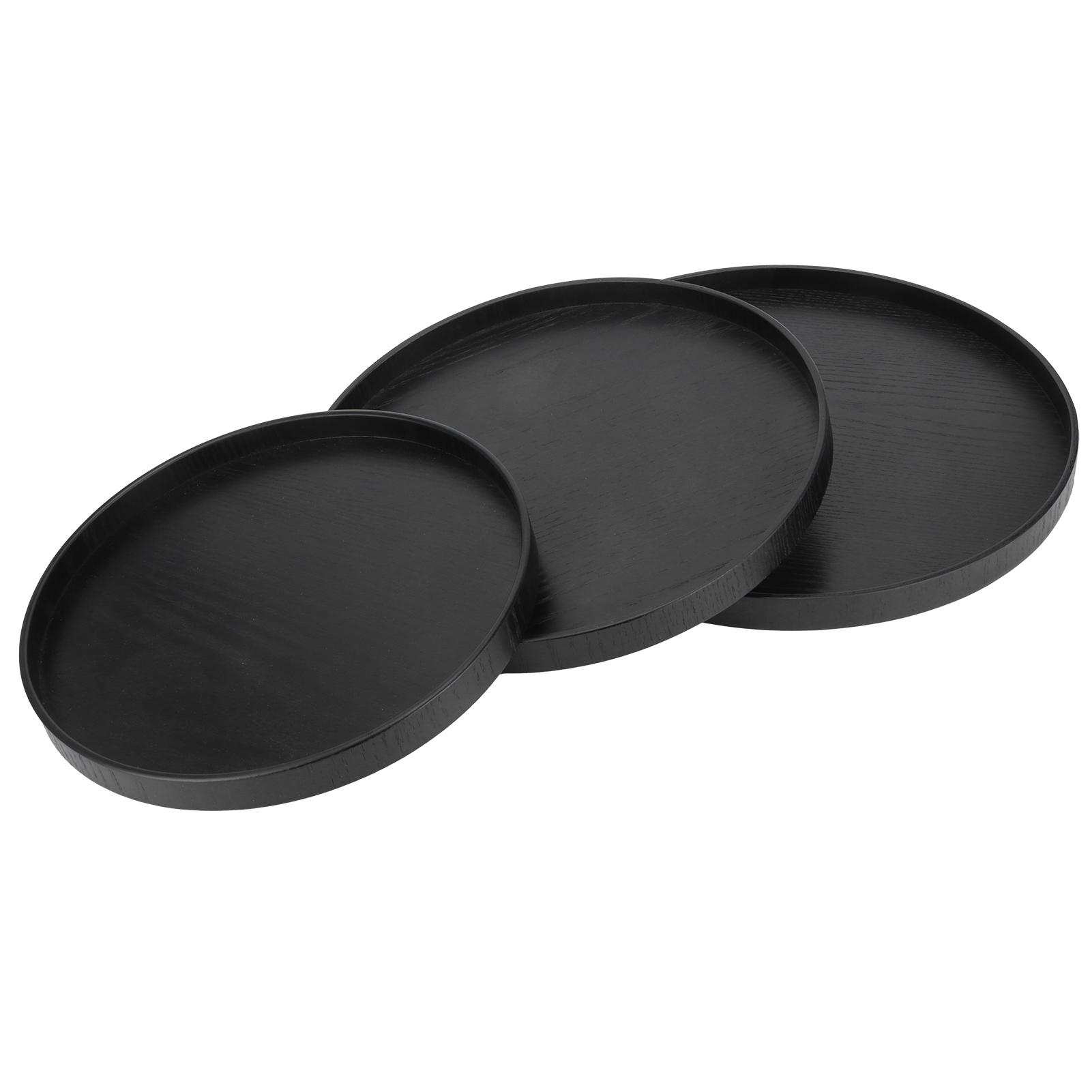 

Wooden Round Tea Cup Tray Round Originality Fruit Palte Tableware Cutlery Kitchen Accessory