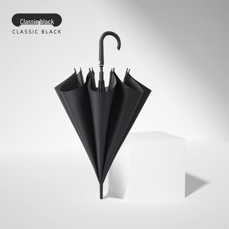 Black UV Protection Straight Umbrella