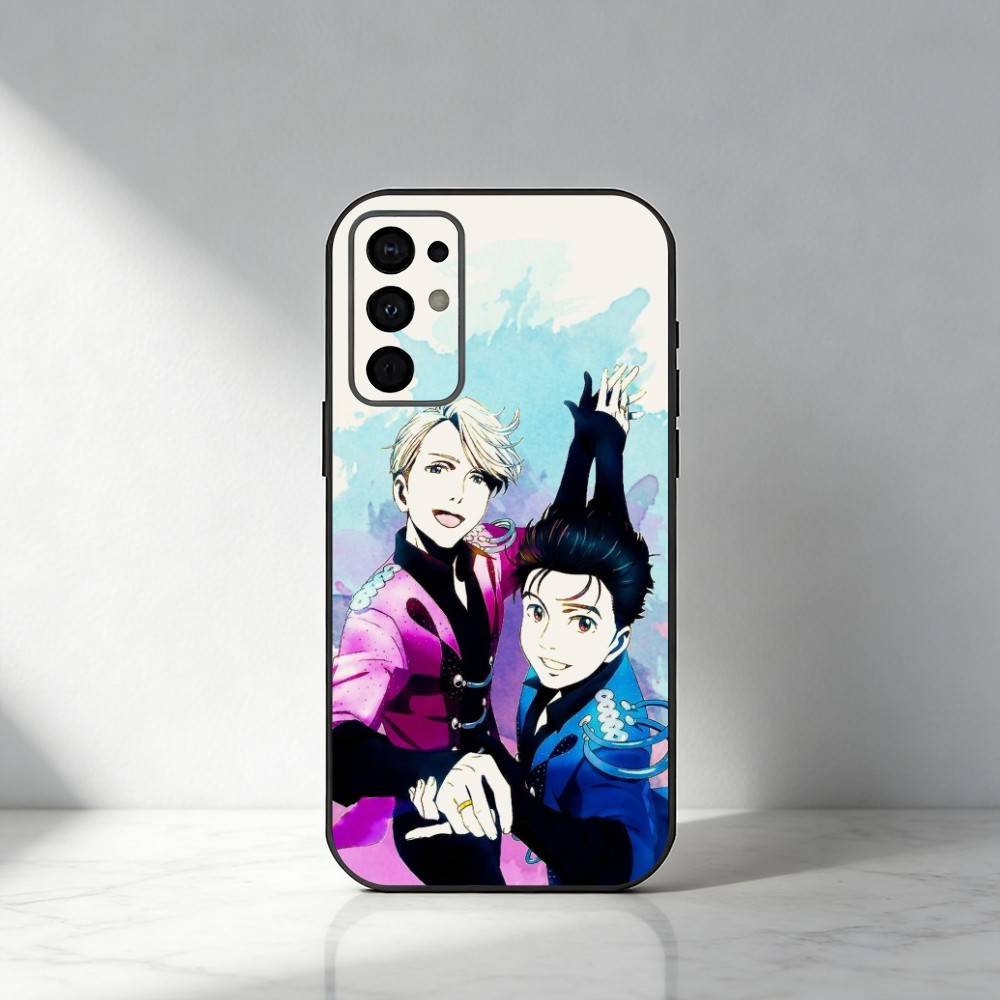 

Чехол для телефона с принтом аниме Y-Yuri On Ice для Samsung S25, S24, S21, S22, S23, S30, Ultra, S20, Plus, Fe, Note, 5G Черный Samsung S21 s305G