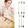 30Pcs Stylish Rod Pendants Metal Jewelry Supplies Jewelry Craft Metal Stick Pendants for Custom Necklaces and Earrings