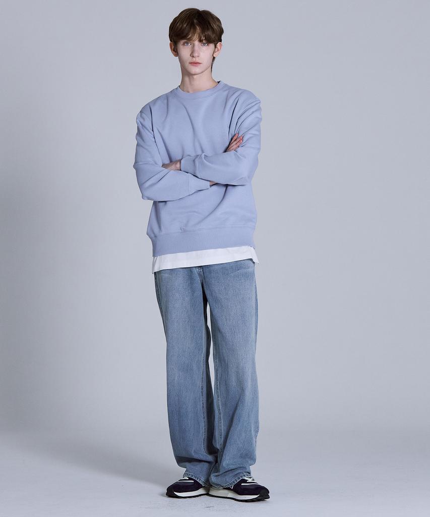 BASIC HOUSE Cp Sweatshirt Blue Lyts0104 (Type A)
